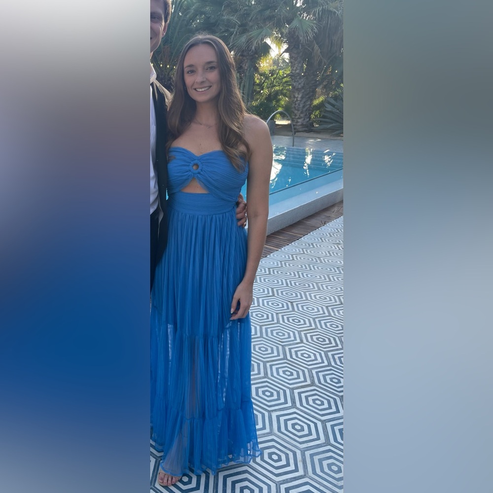 Vici Mademoiselle Bella Tulle Maxi Dress - Blue